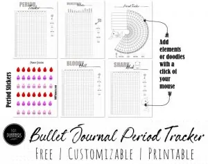 Bullet Journal Period Tracker