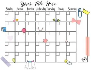 FREE Printable Cute Planner & Calendar | Customize Online