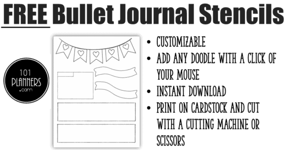 bullet journal stencils