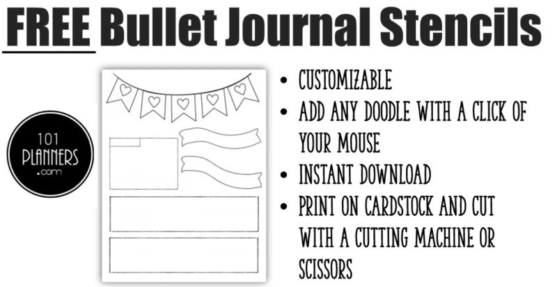 bullet journal stencils