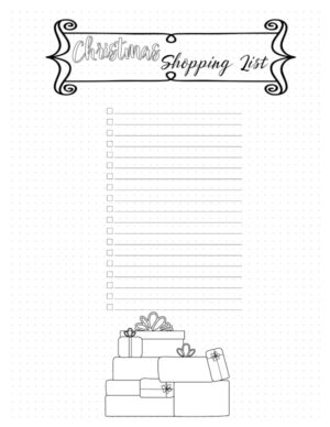 Free Christmas List Template | Customize Online & Print at Home