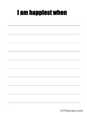 I am happiest when