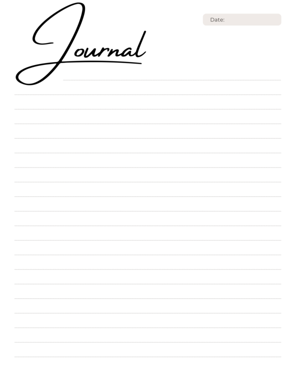 FREE Journal Template Printables Premade Journal Pages