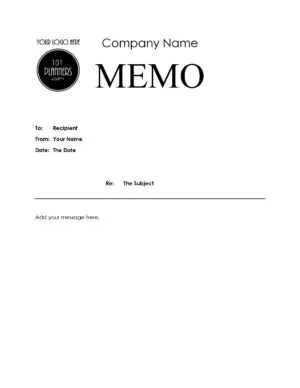 Letter template for company