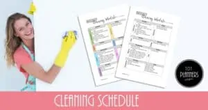 cleaning list template