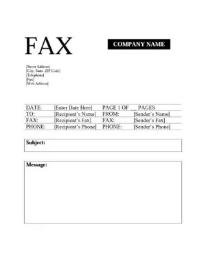 Fax letter