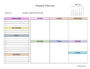 FREE Printable Monthly Calendar | Word, PDF, Excel or Designer