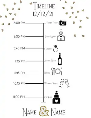 Wedding Day Schedule