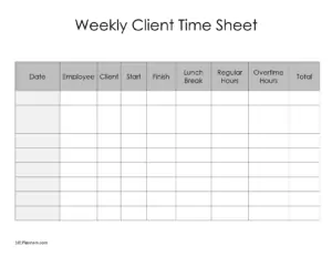 client timesheet