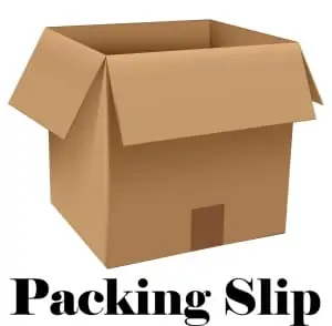 Select packing slip option