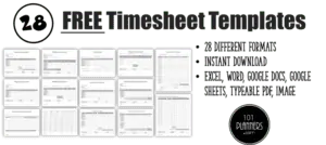 timesheet template