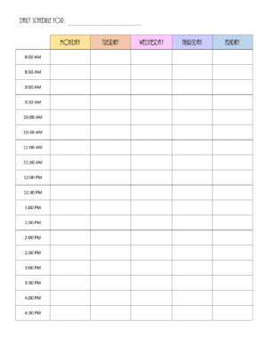 FREE Homeschool Schedule Template | Editable and Printable