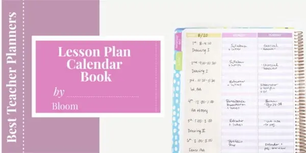 Lesson Plan Calendar Book