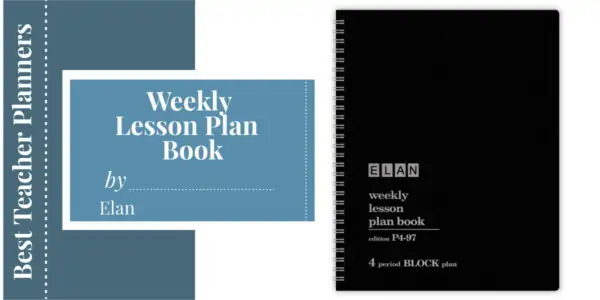 Weekly Teacher Lesson Plan Book (Elan)