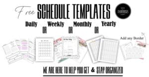schedule template