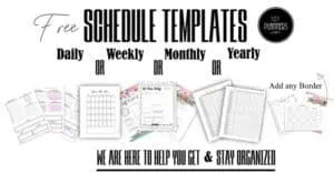 schedule template