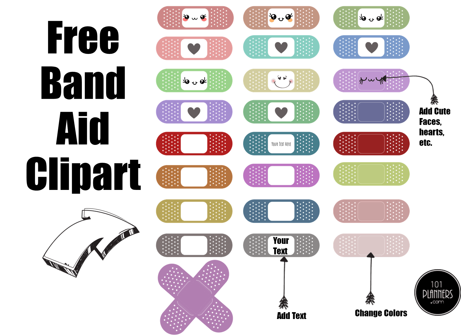 free-band-aid-clipart-any-color-png-jpg-svg-or-pdf for Free Printable Clip Art Images Pdf FREE Band Aid Clipart | ANY Color | PNG, JPG, SVG or PDF for Free Printable Clip Art Images Pdf