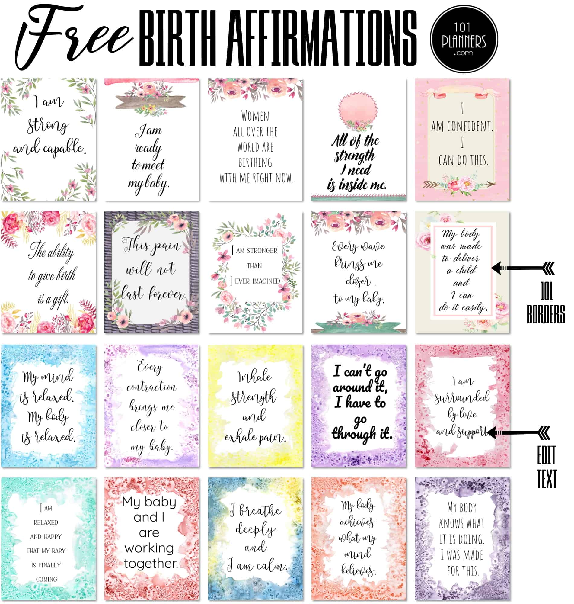 free-printable-positive-birth-affirmations-30-affirmation-cards for Downloadable Free Printable Affirmation Cards Pdf Free Printable Positive Birth Affirmations | 30 Affirmation Cards for Downloadable Free Printable Affirmation Cards Pdf
