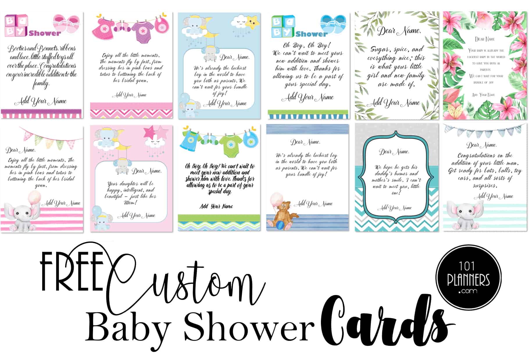 The PERFECT Shower Card Message | With FREE Cards