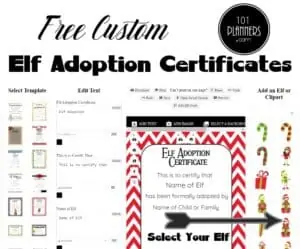 Elf adoption certificate
