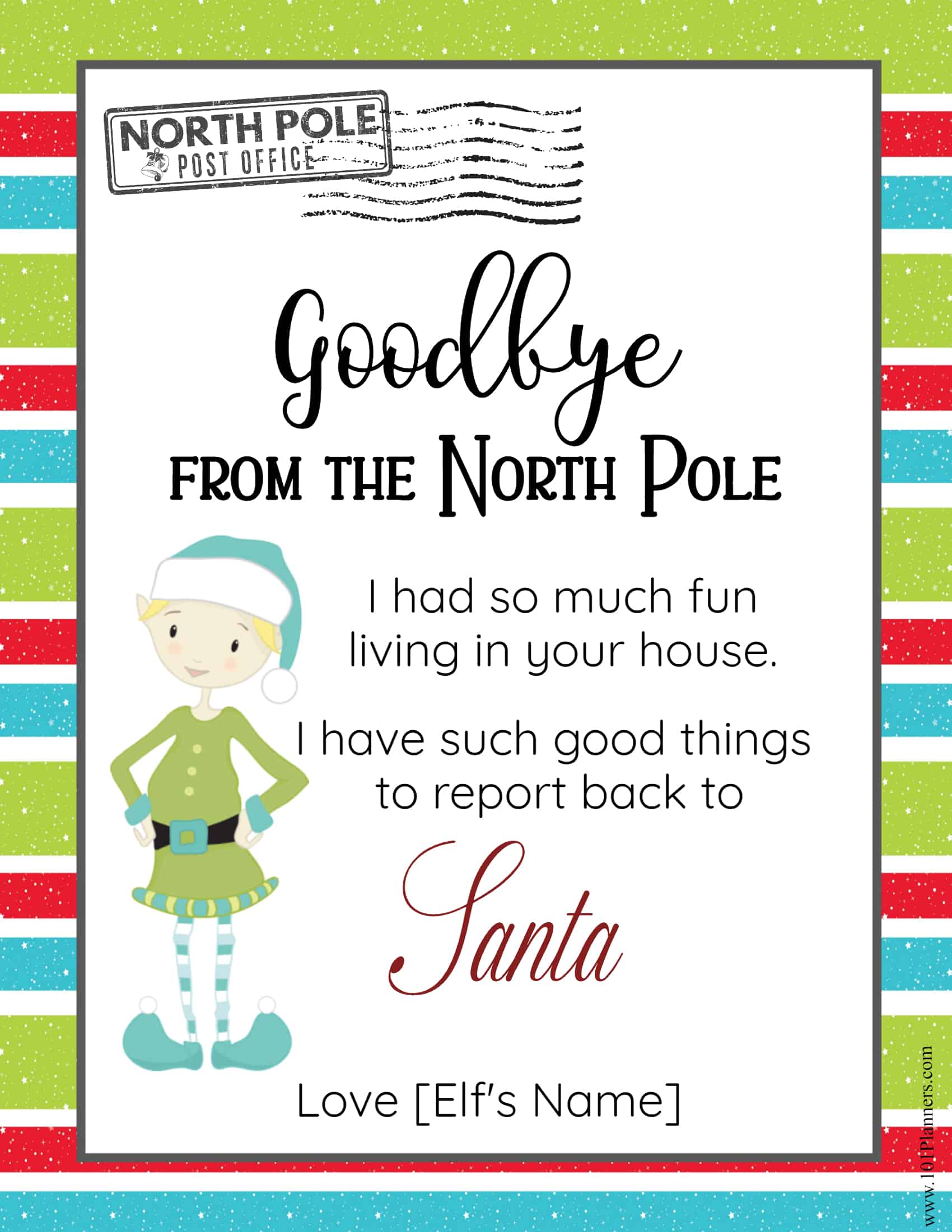 free-editable-elf-on-the-shelf-letter-template-elf-notes for Elf On A Shelf Goodbye Letter Free Printable FREE Editable Elf on the Shelf Letter Template & Elf Notes for Elf On A Shelf Goodbye Letter Free Printable
