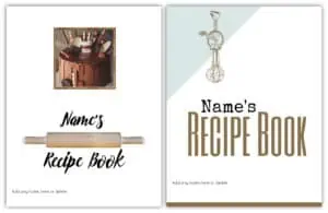 recipe book cover