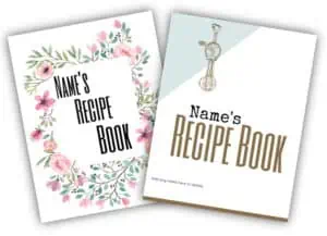recipe book covers
