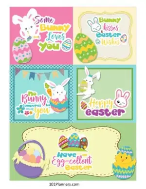 5 Easter bunny notes that you can personalize