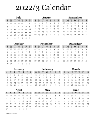Calendar 2022/3 
