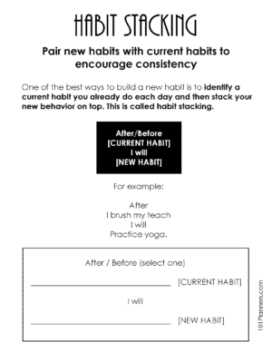 Habit Stacking Template