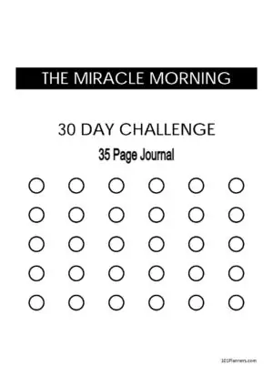Miracle morning journal
