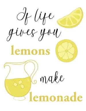 From lemons to lemonade