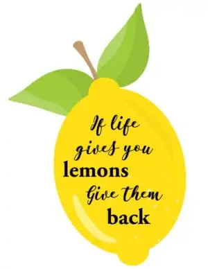 When life gives you lemons give them back