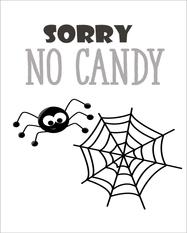 sorry no candy