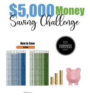 $5000 money saving challenge