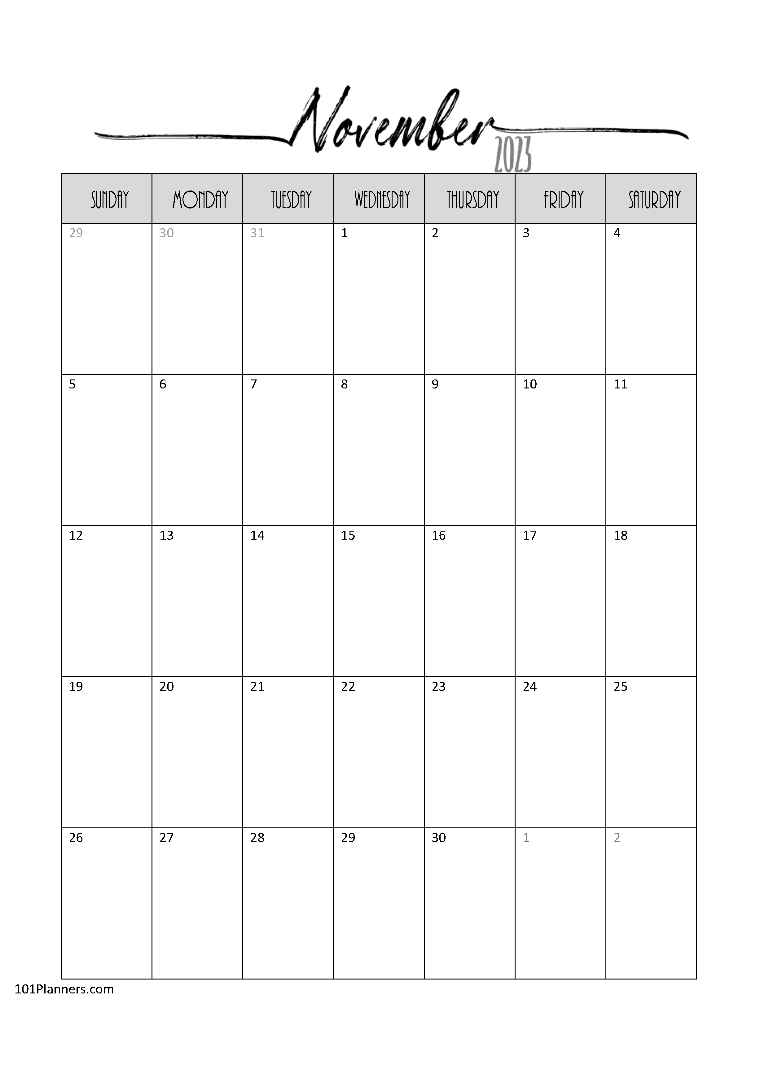 FREE Printable Monthly Calendar | Word, PDF, Excel or Designer