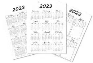 Bullet Journal Year at a Glance 2023