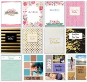 binder covers