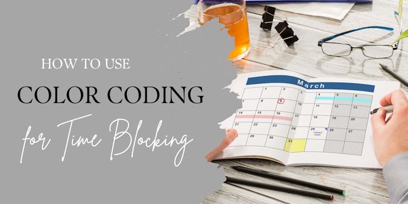how to use color coding for time blocking