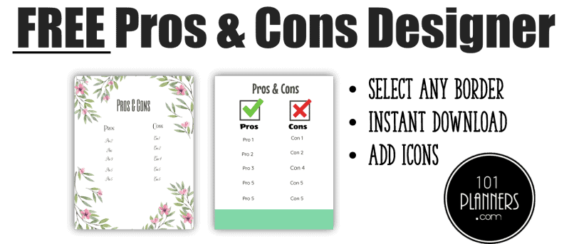 pros and cons maker