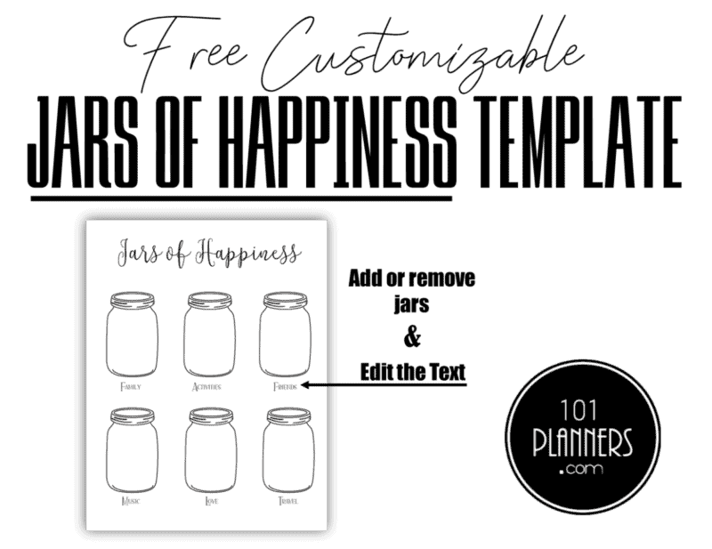 jars of happiness template