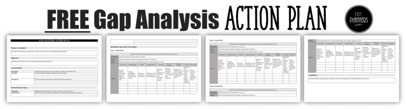 Gap Analysis Template - Action Plan