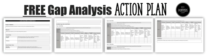 Gap Analysis Template - Action Plan