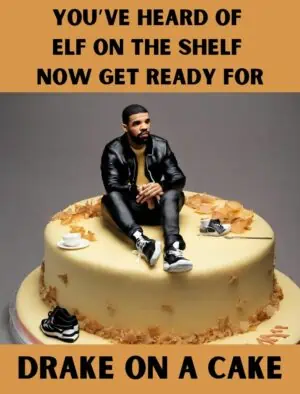 Drake on a Cake