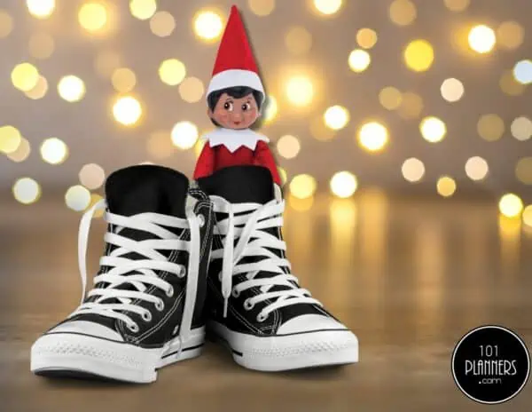 Elf on the shelf in a shoe