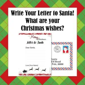 Write Your Letter to Santa! 