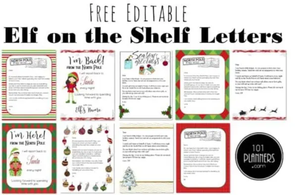Elf on the Shelf letters