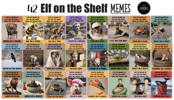 elf on the shelf memes