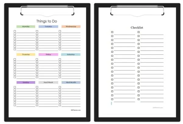 Checklists