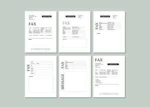 Fax cover sheets